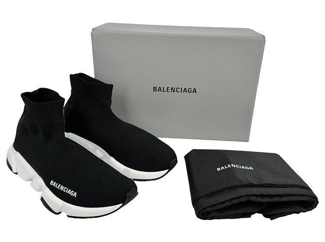Everyday Baskets Speed Trainer Balenciaga en polyester noir - vue 18
