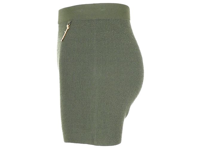 Short de punto Le Short Pralu de Jacquemus en viscosa verde Verde oliva - vista 2