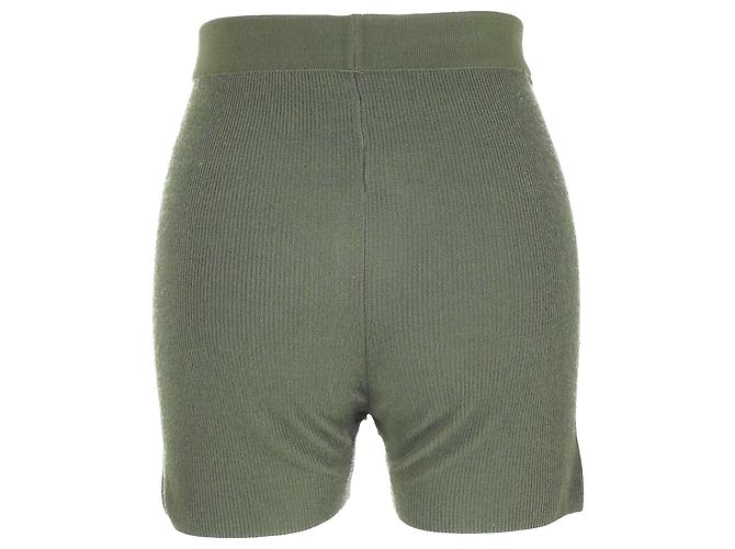 Short de punto Le Short Pralu de Jacquemus en viscosa verde Verde oliva - vista 3