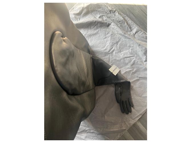 Balenciaga Borsa in pelle nera con foro circolare Nero - vista 10