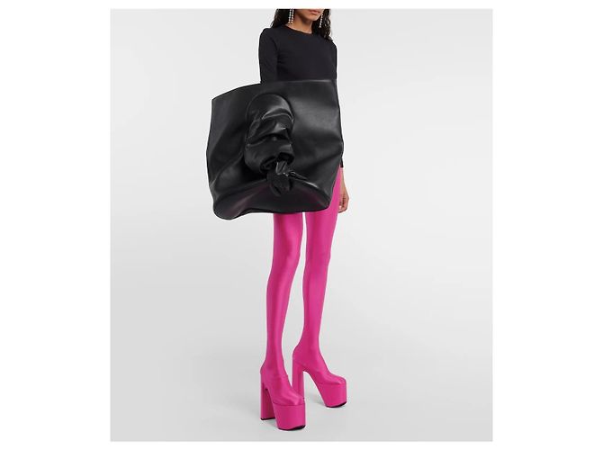 Balenciaga Borsa in pelle nera con foro circolare Nero - vista 2
