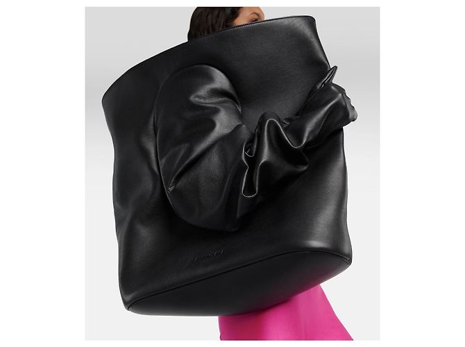 Balenciaga Borsa in pelle nera con foro circolare Nero - vista 5