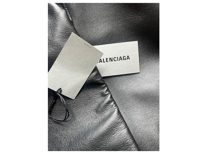 Balenciaga Borsa in pelle nera con foro circolare Nero - vista 8