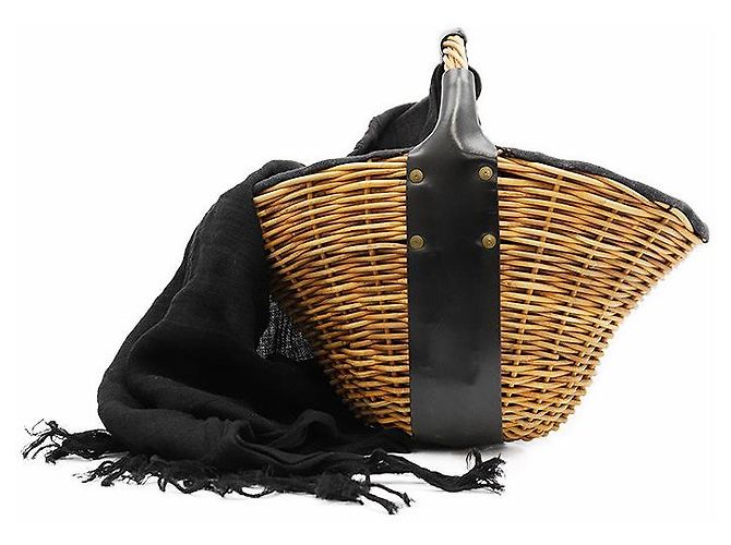Autre Marque Borsa a tracolla ebagos Oil Kōtō Nero Beige - vista 9
