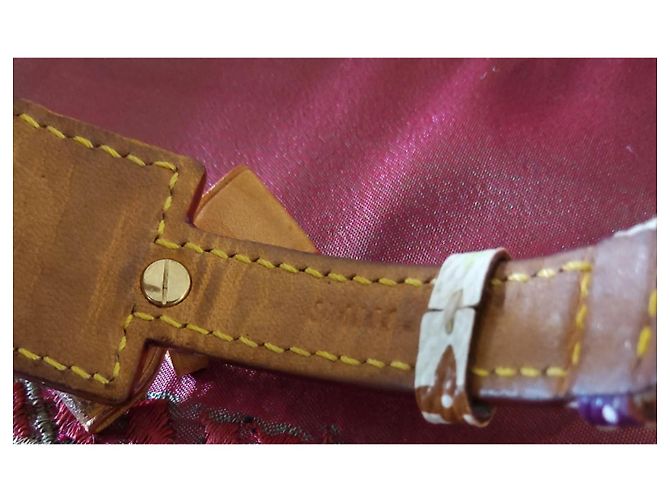 Bracciale Louis Vuitton Monogram Multicolore Murakami Pelle Bianca Bianco D'oro - vista 5