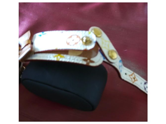 Bracciale Louis Vuitton Monogram Multicolore Murakami Pelle Bianca Bianco D'oro - vista 8