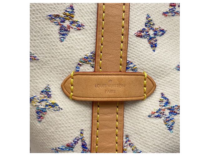 Borsa a tracolla Louis Vuitton Monogram Jacquard Multicolore Bianco sporco Monogramma - vista 14