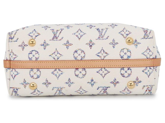 Borsa a tracolla Louis Vuitton Monogram Jacquard Multicolore Bianco sporco Monogramma - vista 3
