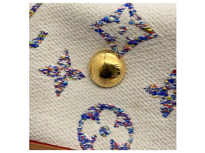 Borsa a tracolla Louis Vuitton Monogram Jacquard Multicolore Bianco sporco Monogramma - vista 9