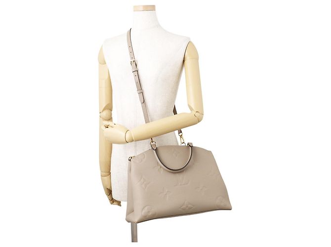 Borsa Louis Vuitton Monogram Empreinte Grand Palais MM Grigio - vista 5