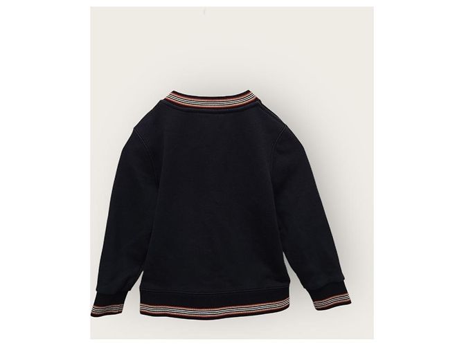 Burberry Stricksweatshirt Black Baby TB Monogram Schwarz - vista 4
