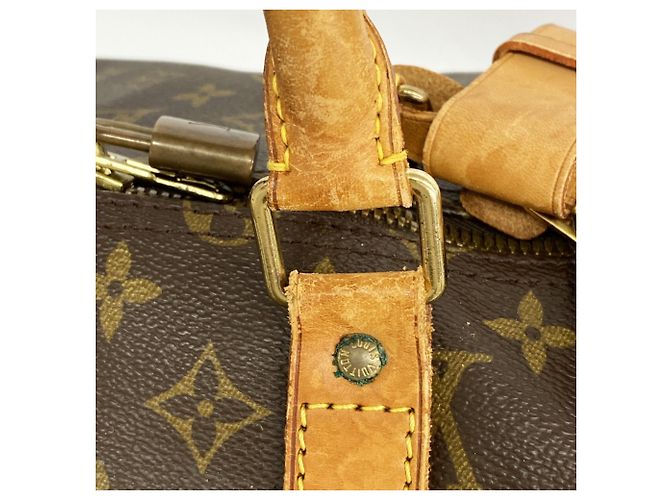 Borsa Boston Louis Vuitton Monogram Keepall 55 Marrone - vista 10