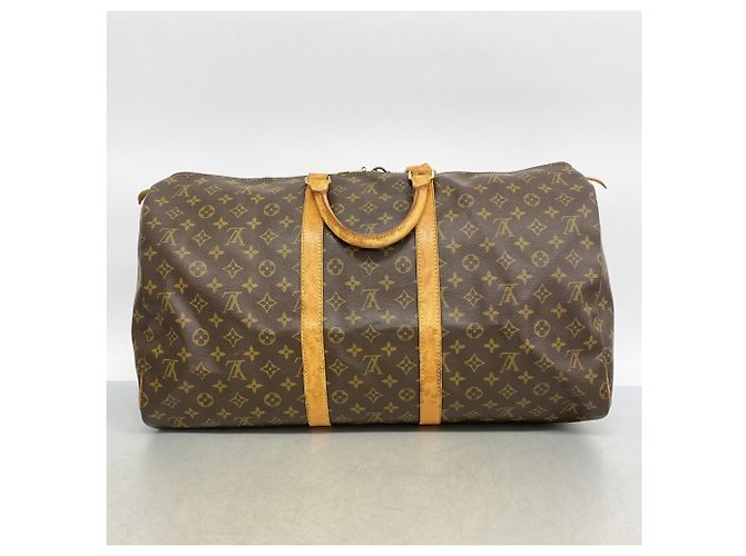 Borsa Boston Louis Vuitton Monogram Keepall 55 Marrone - vista 11
