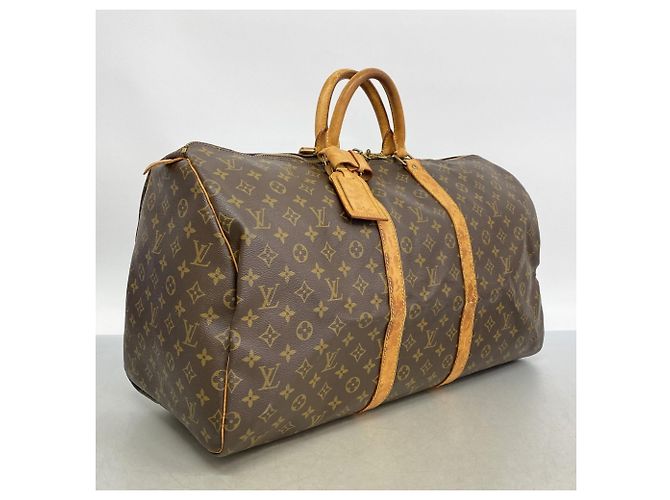 Borsa Boston Louis Vuitton Monogram Keepall 55 Marrone - vista 2