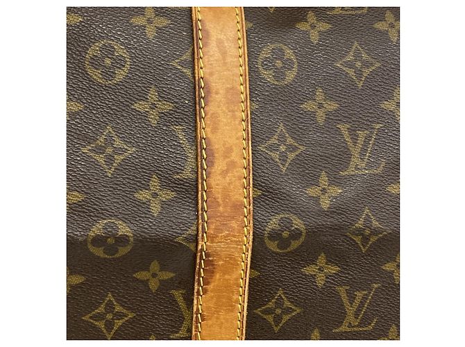 Borsa Boston Louis Vuitton Monogram Keepall 55 Marrone - vista 9