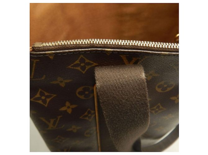 Borsa Tote Louis Vuitton Monogram Cabas Bobour Marrone - vista 9