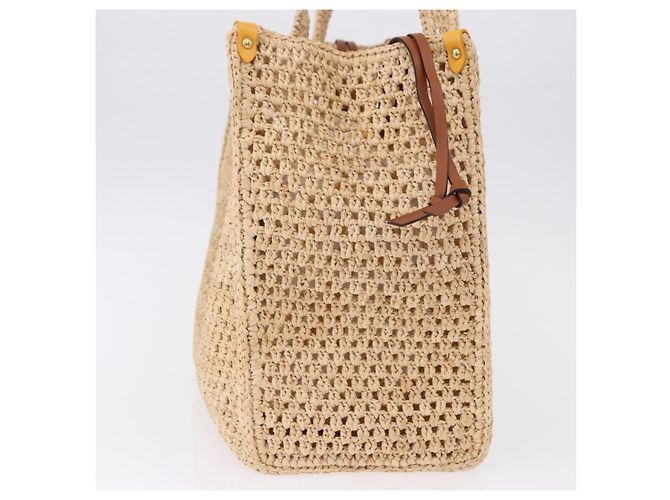Louis Vuitton OnTheGo Tote By The Pool aus Häkel-Raffia MM Beige - Ansicht 3
