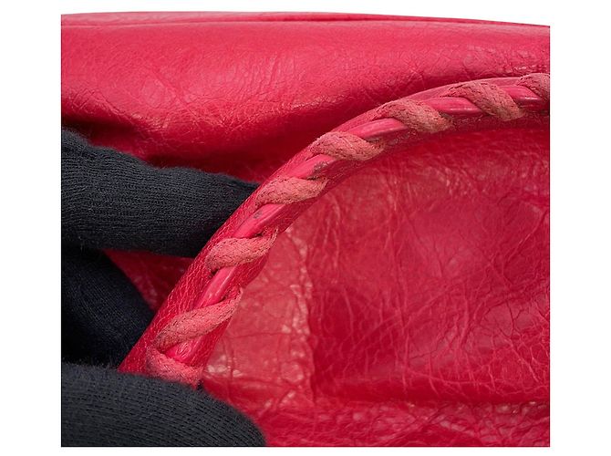 Borsa a mano Balenciaga Classic Mini City in pelle Rosso Bronzo - vista 11