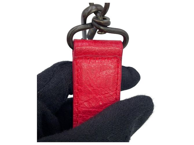Borsa a mano Balenciaga Classic Mini City in pelle Rosso Bronzo - vista 14