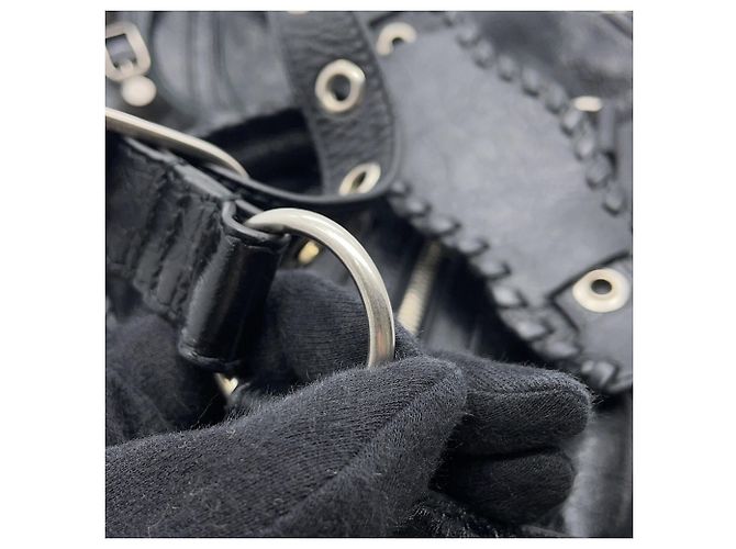 Everyday Borsa a mano in pelle nera Balenciaga Nero - vista 12