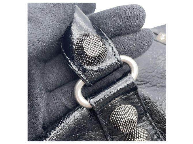 Everyday Borsa a mano in pelle nera Balenciaga Nero - vista 13