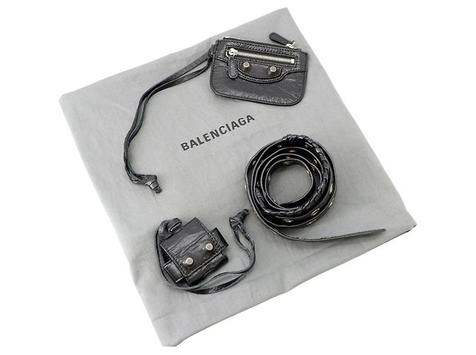 Everyday Borsa a mano in pelle nera Balenciaga Nero - vista 17