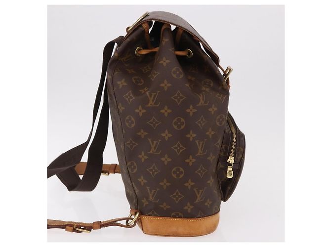 Louis Vuitton Montsouris Monogram GM Marrone - vista 4