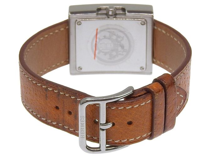 Hermès Hermes Gürtel Quartz Edelstahl und Leder 26 - Ansicht 2