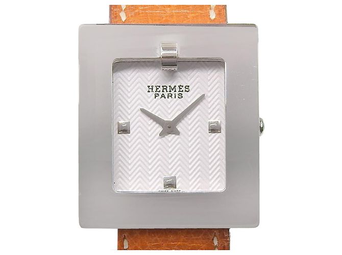 Hermès Hermes Gürtel Quartz Edelstahl und Leder 26 - Ansicht 3