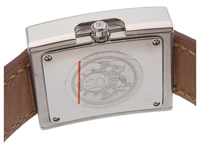 Hermès Hermes Gürtel Quartz Edelstahl und Leder 26 - Ansicht 5