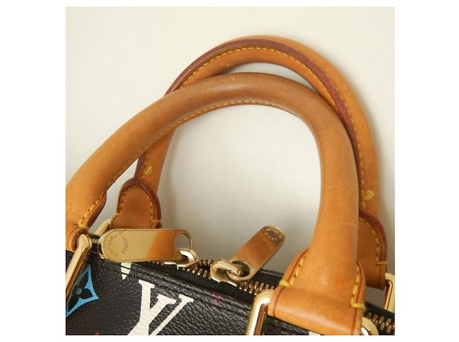 Borsa Louis Vuitton Alma PM Multi-color Nero - vista 10