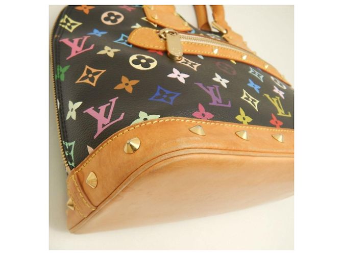 Borsa Louis Vuitton Alma PM Multi-color Nero - vista 13