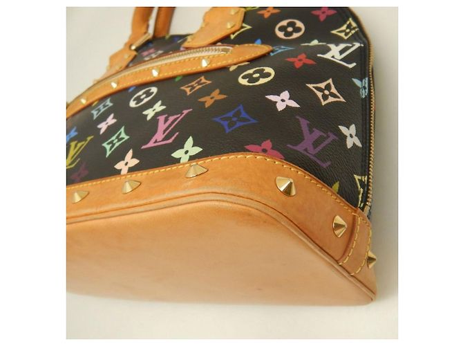 Borsa Louis Vuitton Alma PM Multi-color Nero - vista 14
