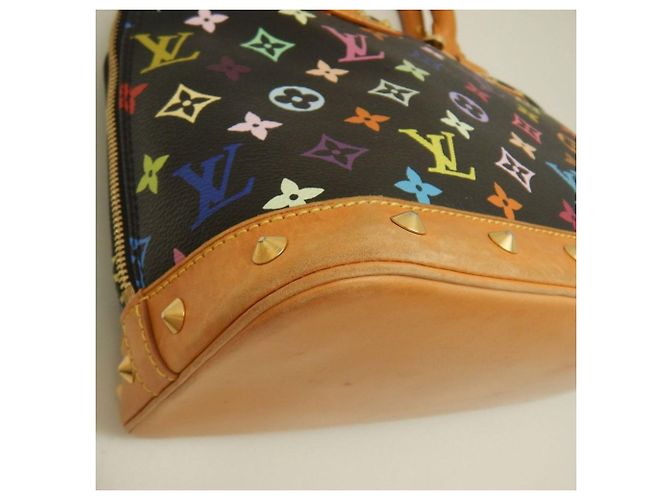 Borsa Louis Vuitton Alma PM Multi-color Nero - vista 15