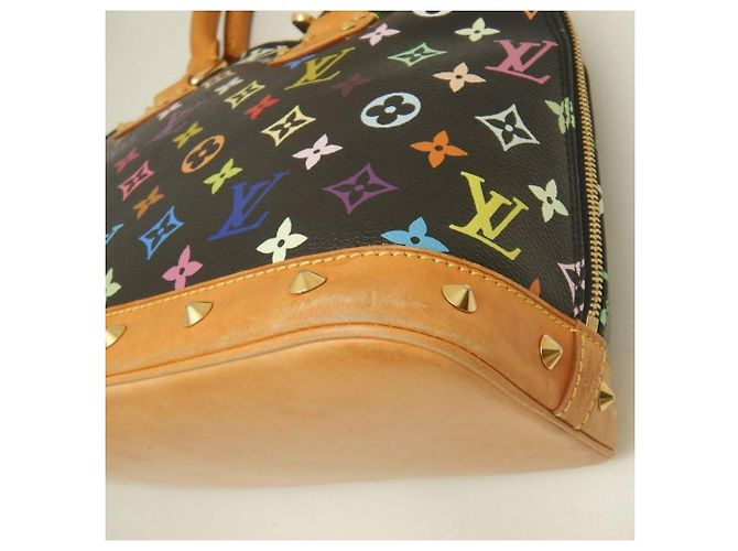 Borsa Louis Vuitton Alma PM Multi-color Nero - vista 16