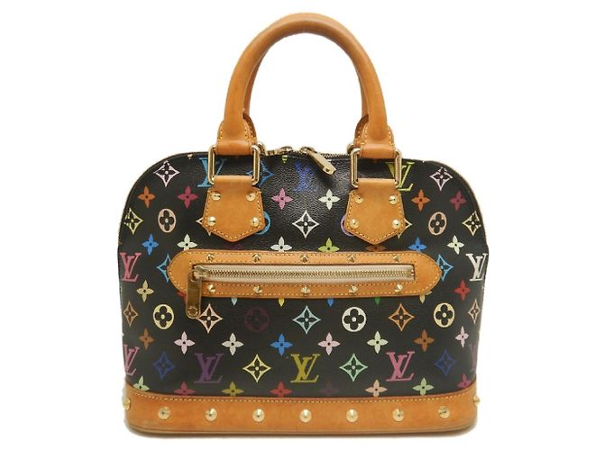 Borsa Louis Vuitton Alma PM Multi-color Nero - vista 2