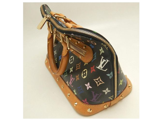 Borsa Louis Vuitton Alma PM Multi-color Nero - vista 22