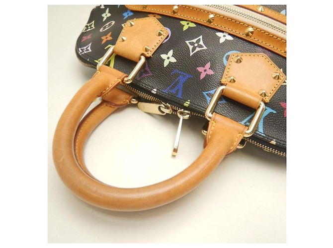 Borsa Louis Vuitton Alma PM Multi-color Nero - vista 7