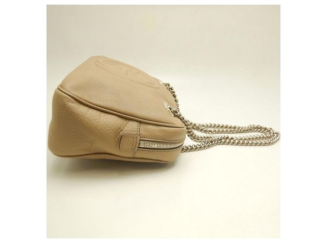 Borsa a tracolla con catena Soho di Gucci Beige - vista 5