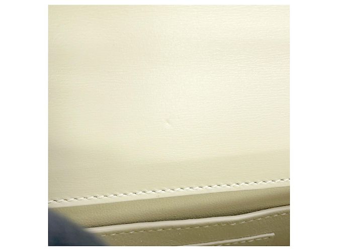 Borsa a tracolla Manhattan Mini in pelle Saint Laurent Paris Bianco - vista 10
