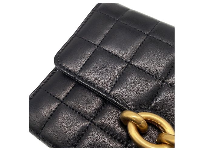 Portafoglio con catena Yves Saint Laurent in nero - vista 7