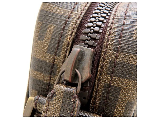 FENDI Zucchino 8BT098 Borsa a tracolla Marrone - vista 10
