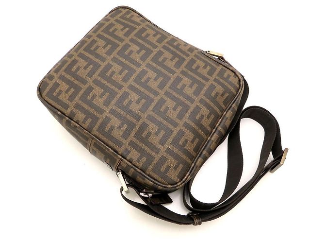FENDI Zucchino 8BT098 Borsa a tracolla Marrone - vista 5