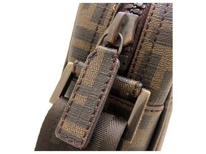 FENDI Zucchino 8BT098 Borsa a tracolla Marrone - vista 9