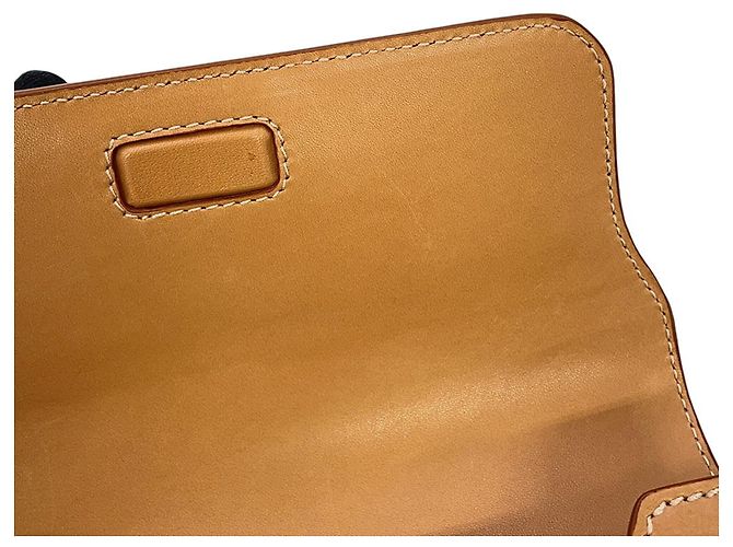 Borsa Yves Saint Laurent in pelle beige - vista 10