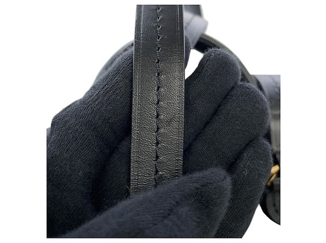 Zaino Louis Vuitton Monogram Empreinte Montsouris PM Nero Monogramma - vista 13