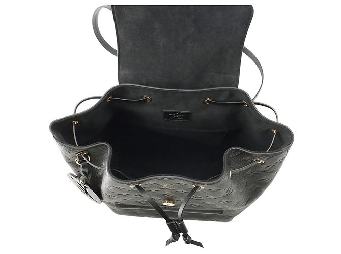 Zaino Louis Vuitton Monogram Empreinte Montsouris PM Nero Monogramma - vista 6