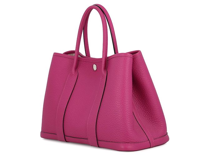 Hermès Borsa Tote Hermes Garden TPM in Rose Purple Porpora - vista 2