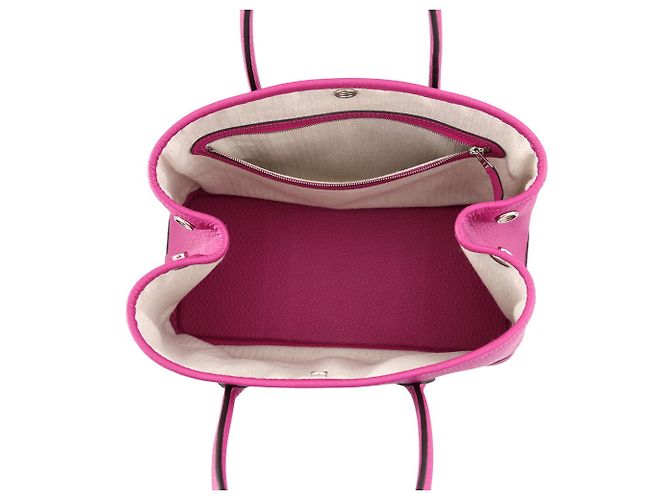 Hermès Borsa Tote Hermes Garden TPM in Rose Purple Porpora - vista 5