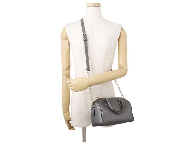 Borsa Louis Vuitton Monogram Empreinte Speedy Bandoulière 20 Metallico - vista 5